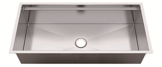 Luxury Top Mount Stainless Steel Sink , Satin Finish High End Kitchen Sinks