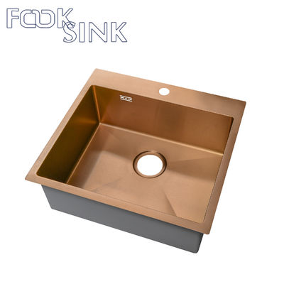 Rose Gold SUS304 PVD Stainless Steel Sink 457mm*381*254mm