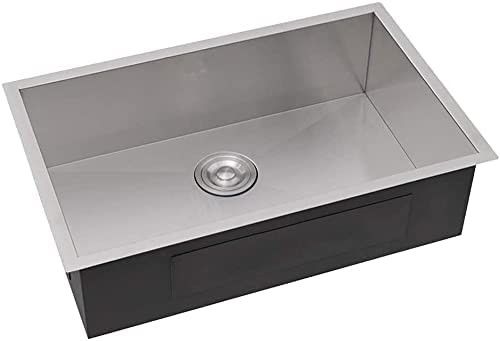 गर्म बिक्री हस्तनिर्मित अंडरमाउंट रसोई सिंक स्टेनलेस स्टील 10 इंच गहरी Sus304 रसोई अपार्टमेंट होटल Fregadero डी Cocina के लिए सिंक